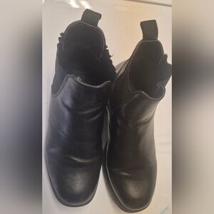 Black Women's Slip-On Ankle Boots